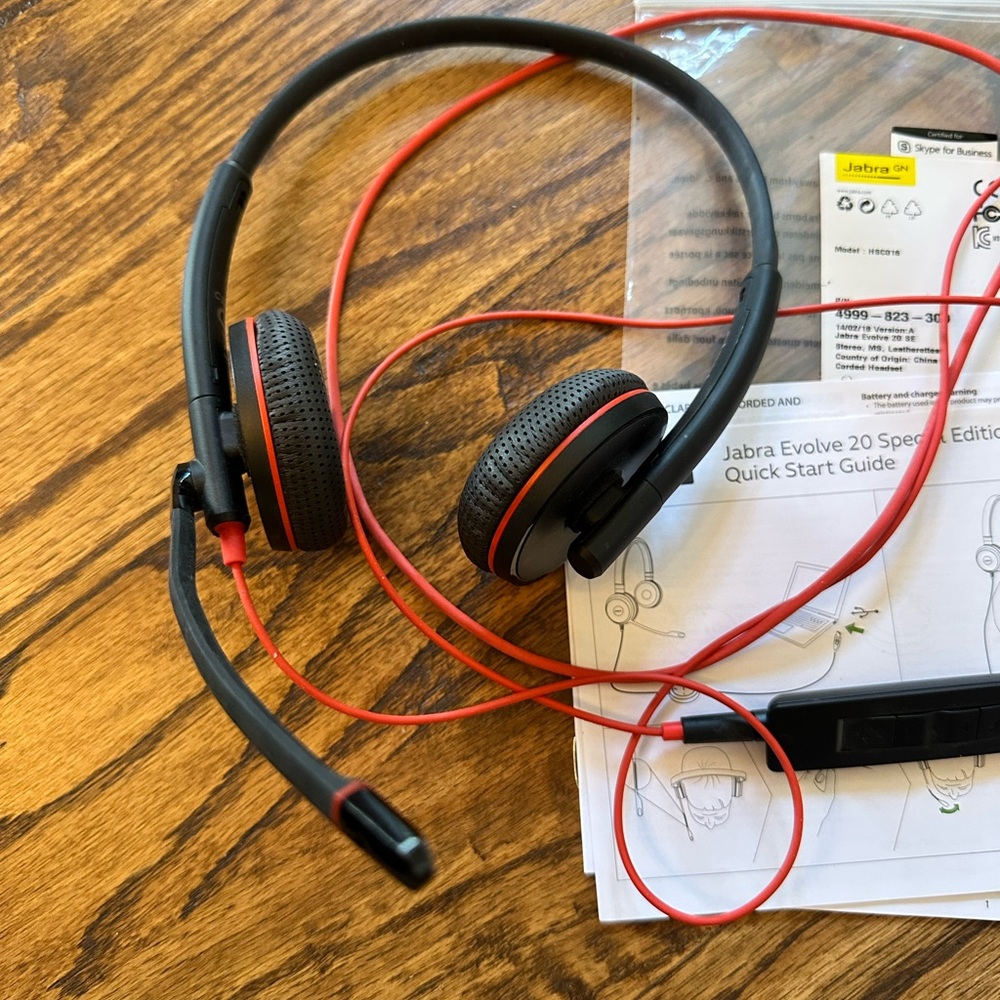 Jabra Evolve 20 headset
